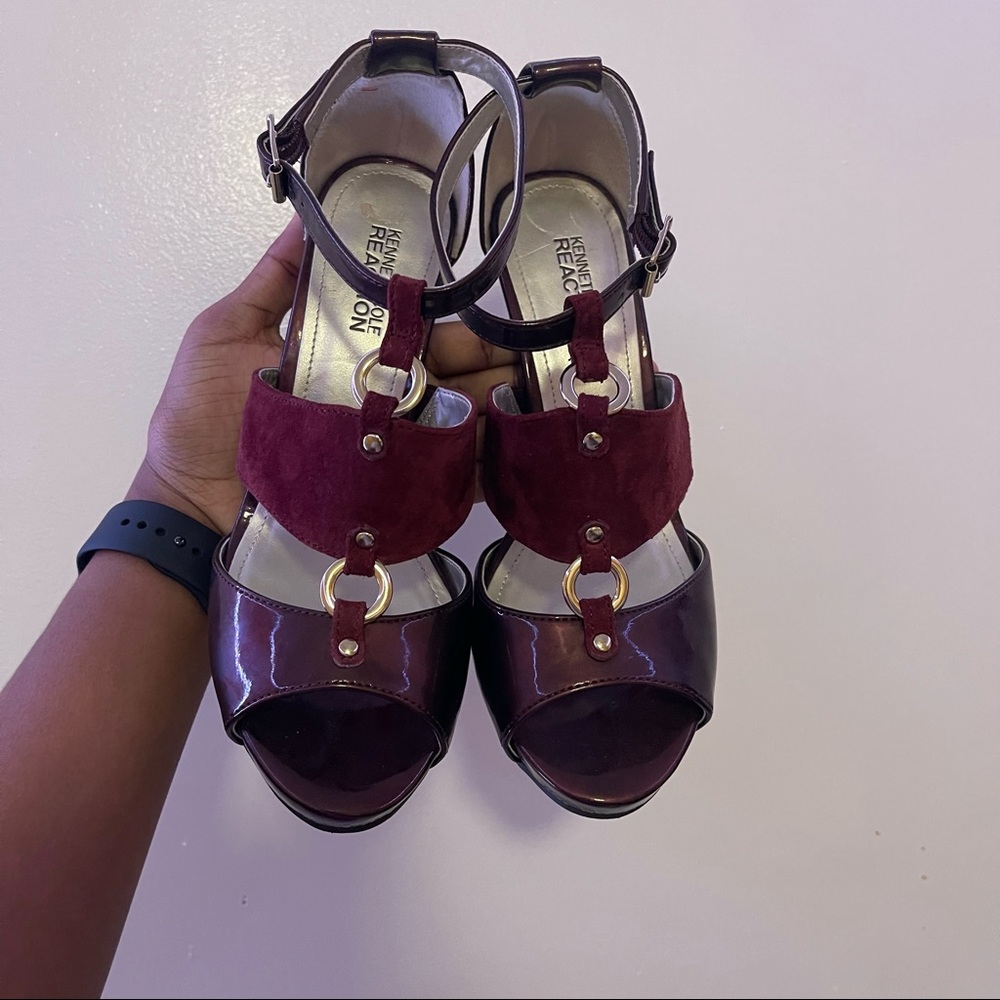 Burgundy Kenneth Cole Reaction Heels